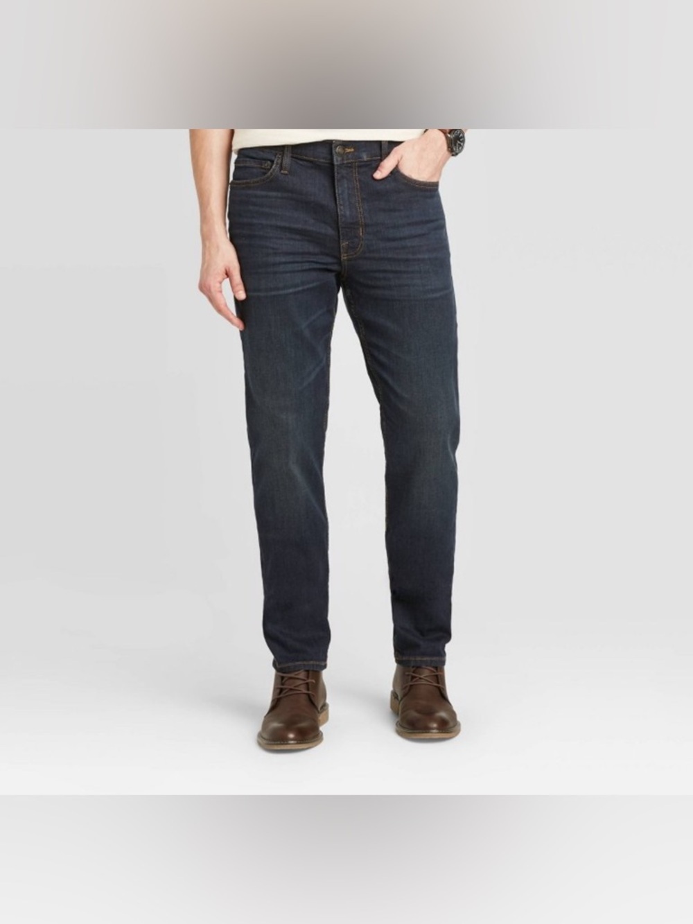NEW - 40x30 Goodfellow & Co Men's Straight Dark Classic Blue Jeans